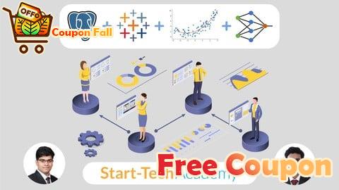 100% Free Coupon Become a Data Scientist: SQL, Tableau, ML & DL [4-in-1]
