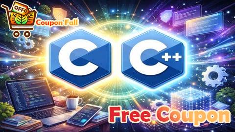 100% Free Coupon C and C++ for Beginners: Step-by-Step to Mastery