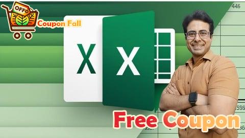 100% Free Coupon Microsoft Excel - Beginner To Expert