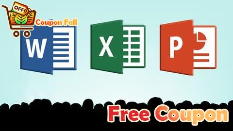 100% Free Coupon Microsoft Office: Word, Excel, PowerPoint  من الصفر للاحتراف